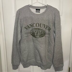 PEACE Collective Vancouver Grey Crewneck Cozy Pullover Sweater Small